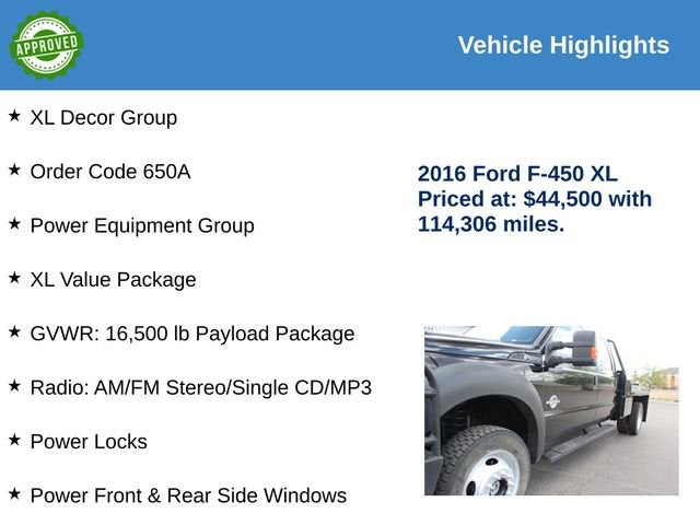 2016 Ford Super Duty F-450 DRW XLT