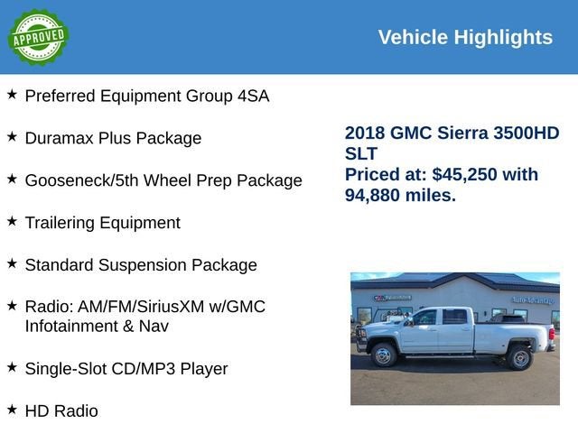 2018 GMC Sierra 3500 HD SLT