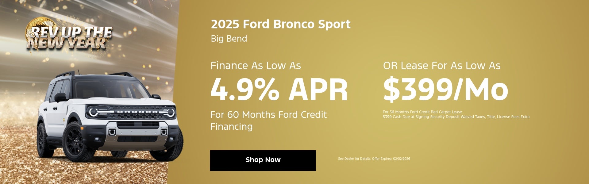 January Bronco Offer