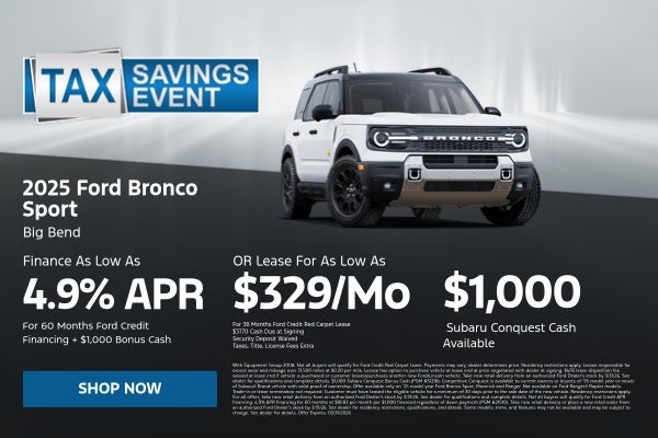 March Bronco Sport Offer