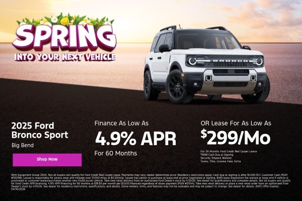 April Bronco Sport Offer