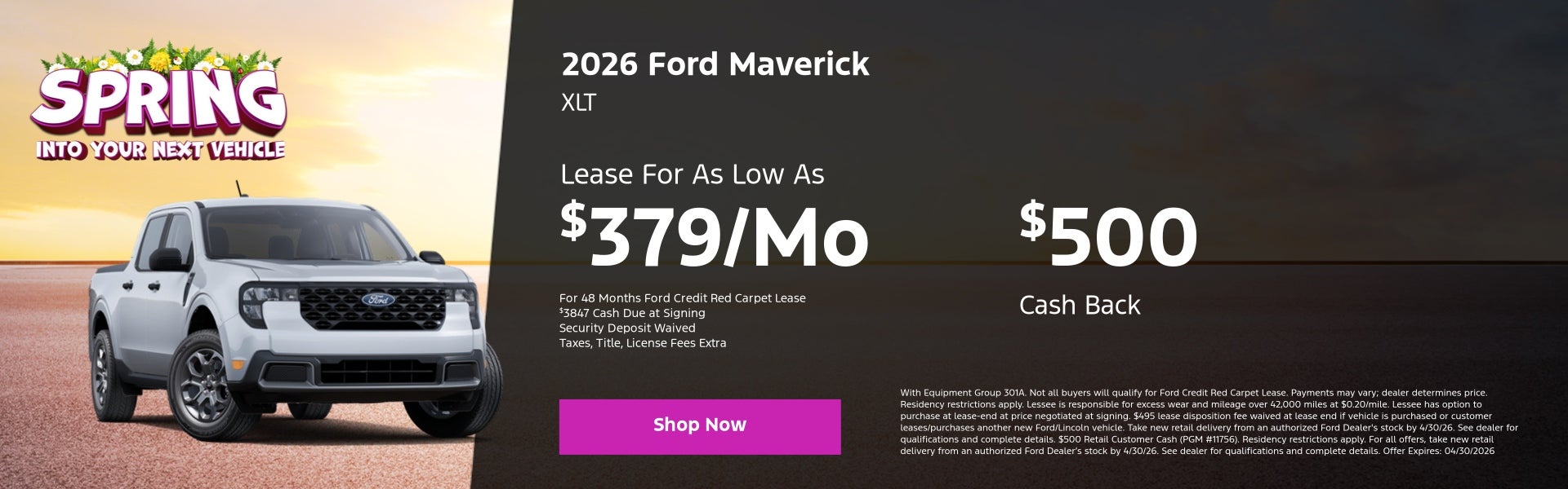 April Maverick Offer